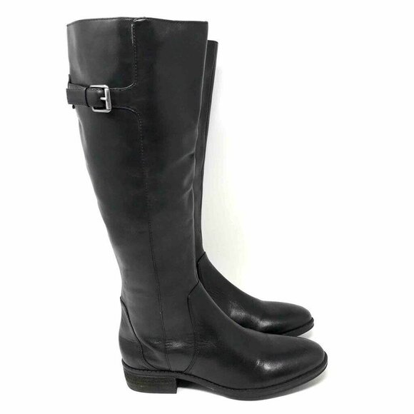 Sam Edelman Patton Riding Boots Black Leather Women’s Size 7 - Picture 1 of 10